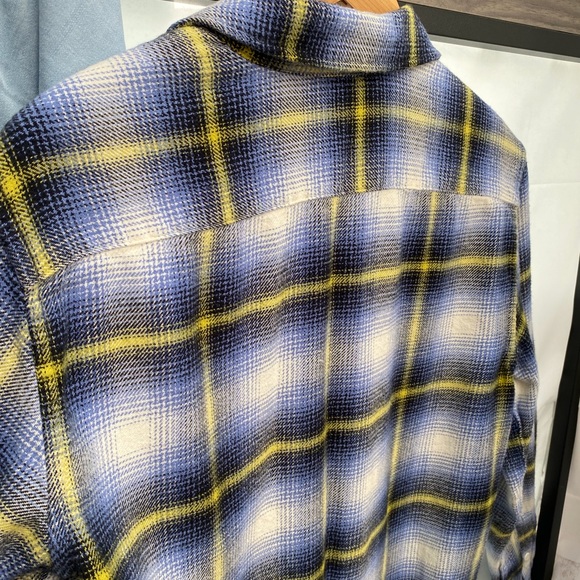 Unisex Levi’s Plaid Worker Flannel Long Sleeve Button Up Collared Overshirt - Picture 7 of 9